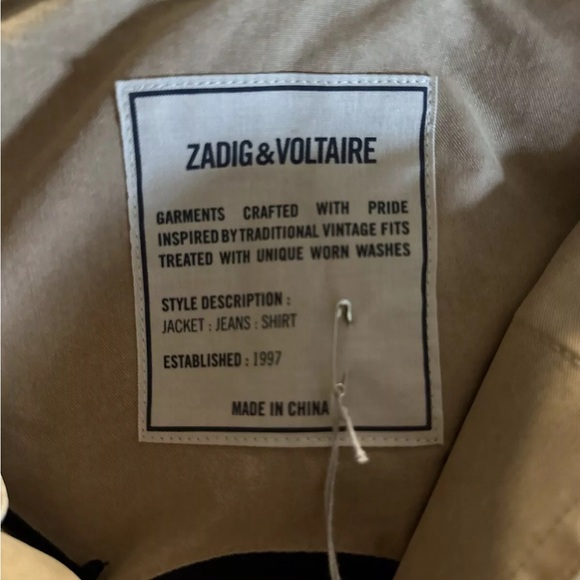 NWT $398 Zadig & Voltaire Kid Cotton Good Vibes Jacket Large - Picture 7 of 16